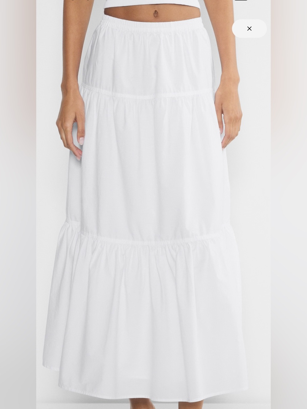 Aritzia Long White Women's Skirt